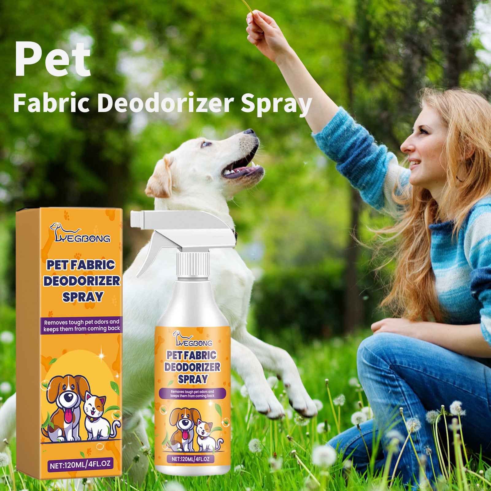 Fresh Pet Deodorant Spray for Long-Lasting Odor Control