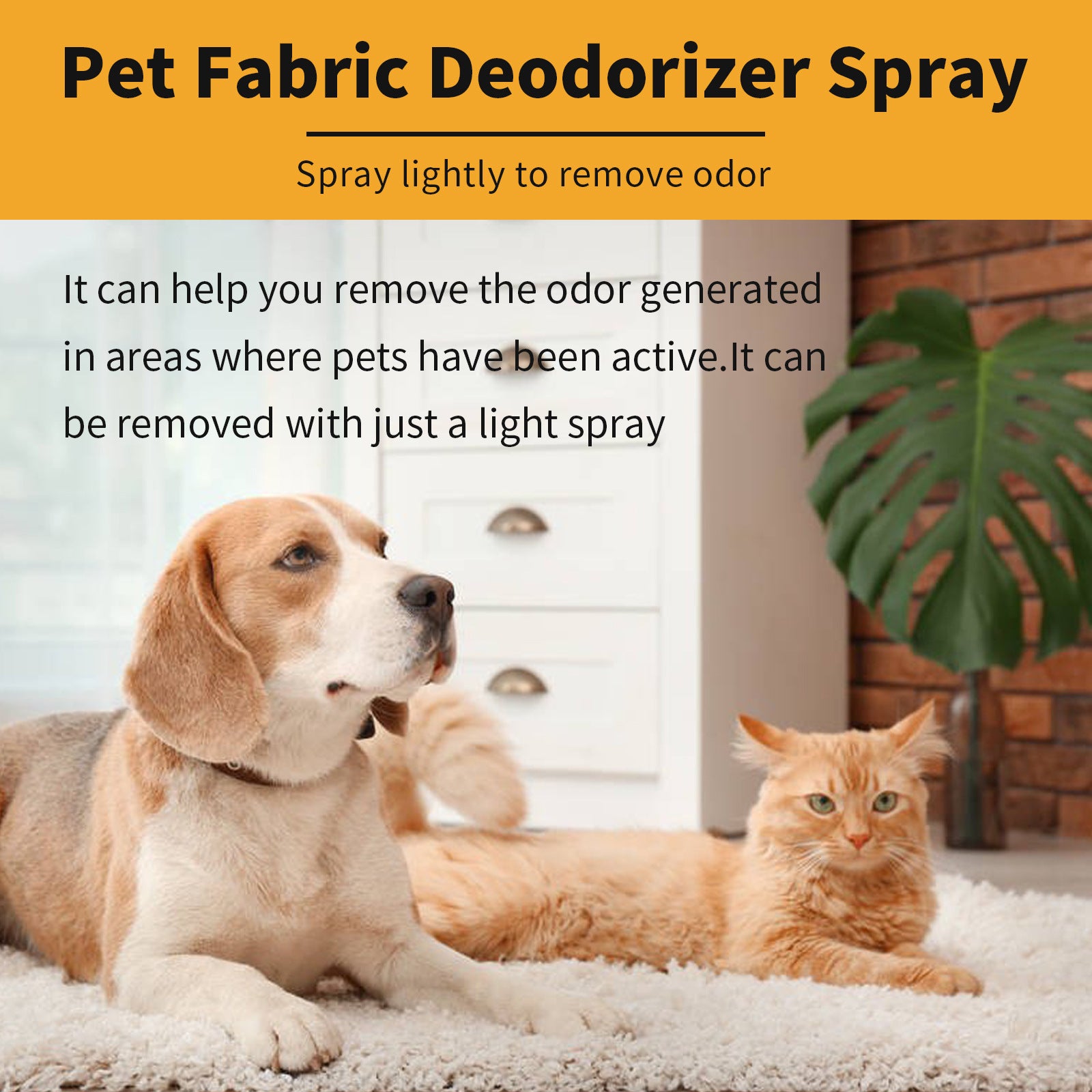 Fresh Pet Deodorant Spray for Long-Lasting Odor Control