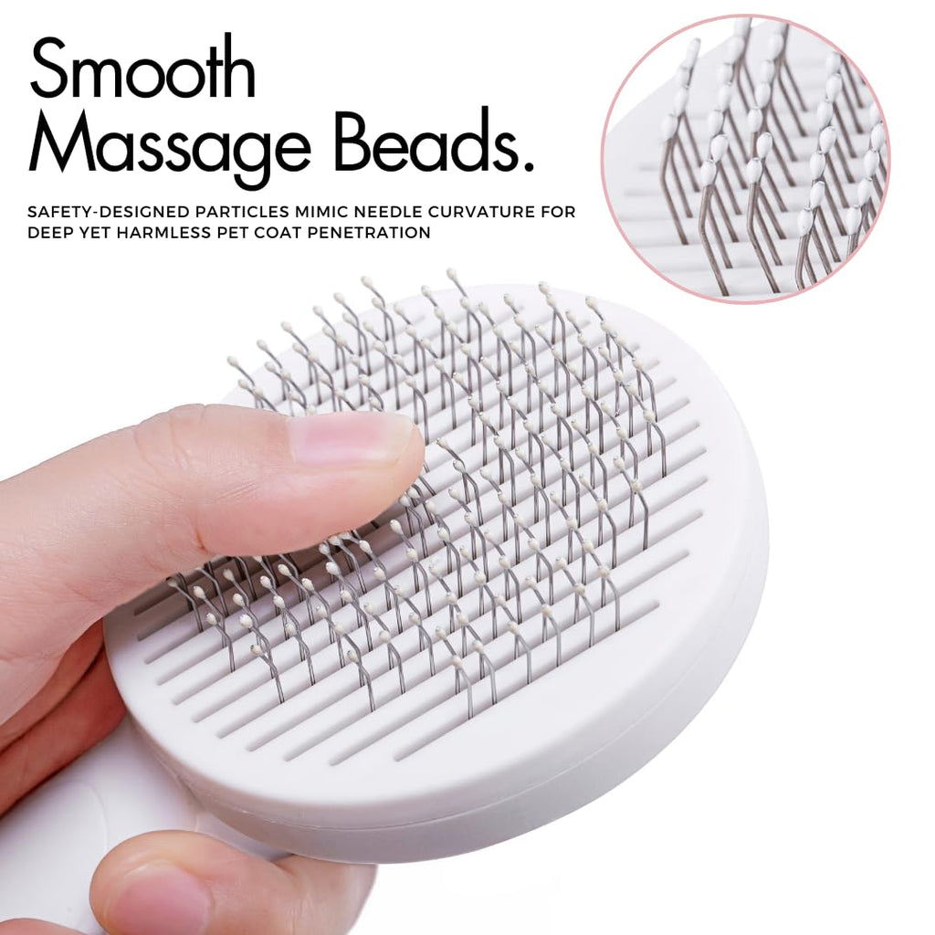 Pet Grooming Brush That Removes Fur and Cleans Instantly