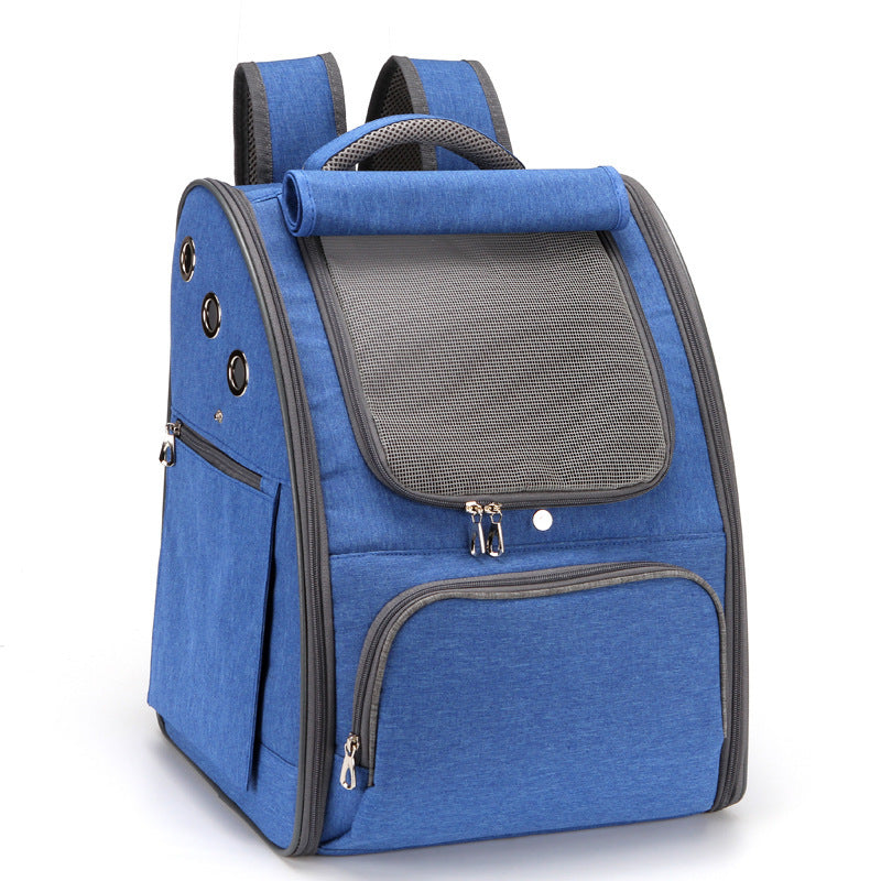 Comfortable Pet Travel Backpack with Breathable Foldable Design