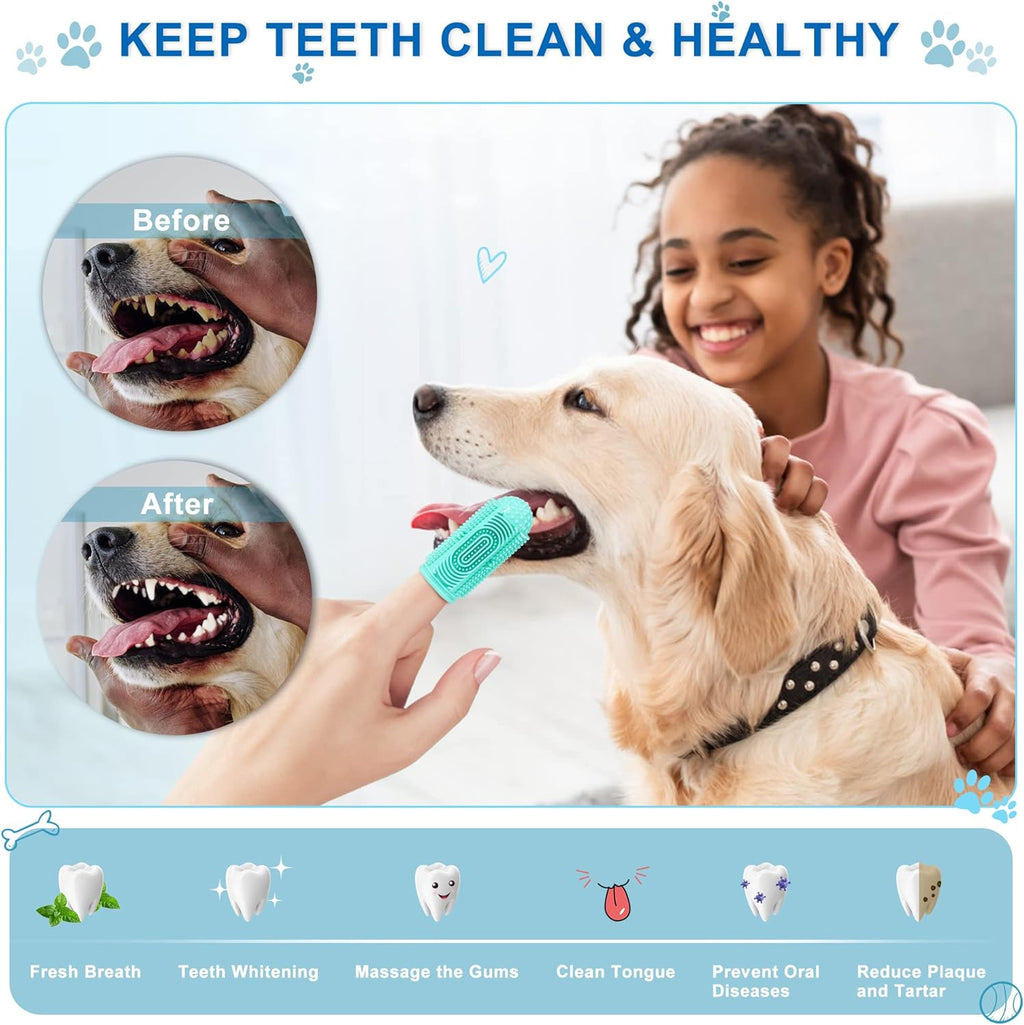 Easy Pet Toothbrush Kit for Cleaner Teeth and Fresh Breath